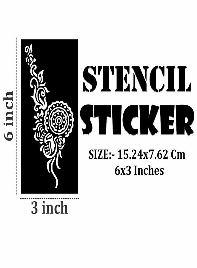 Komstec Quick Decor Mehndi Stencil Sticker That Encourages Creative Exploration - Image 4